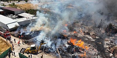 Amasya'da gökyüzünü dumanlar kapladı!