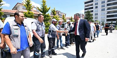 Ertuğrul Başkan’dan Personelle Bayramlaşma Mesaisi